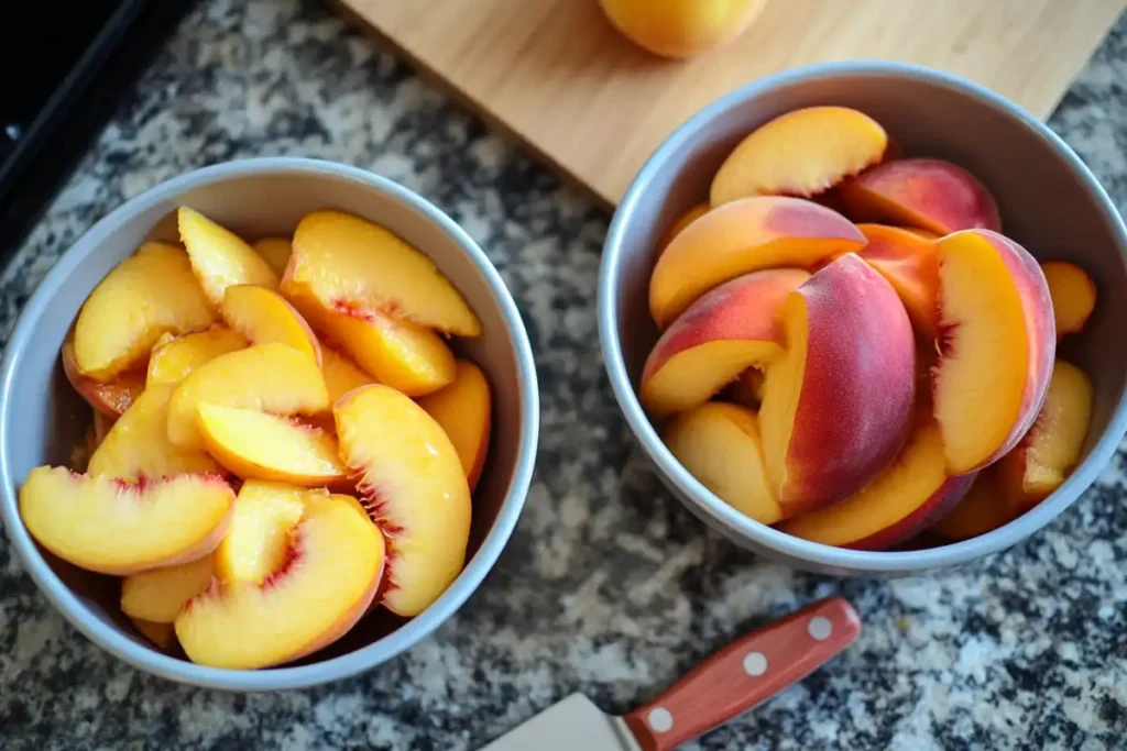 Do I need to peel peaches for cobbler