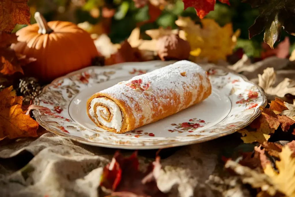 How do I keep my pumpkin roll from being sticky