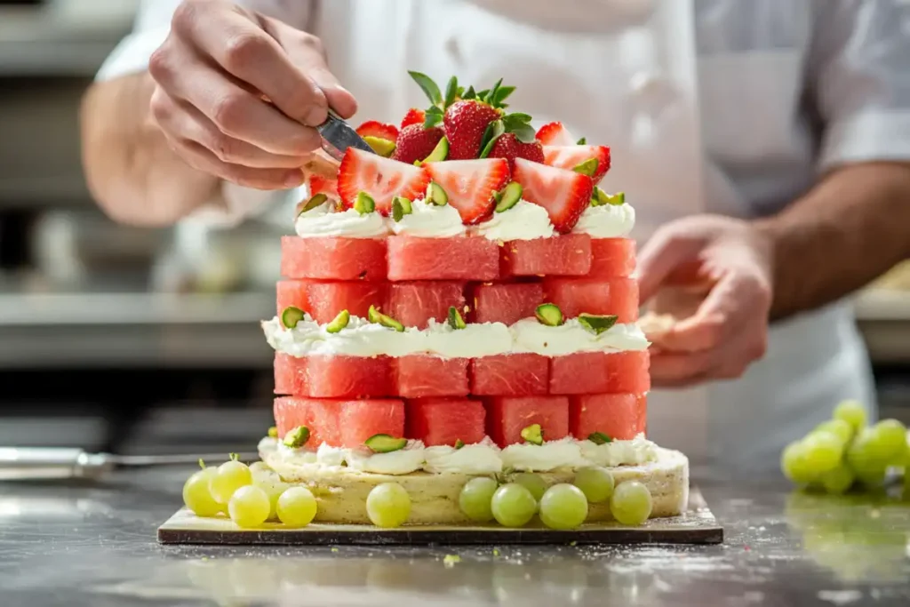 Who made the watermelon cake