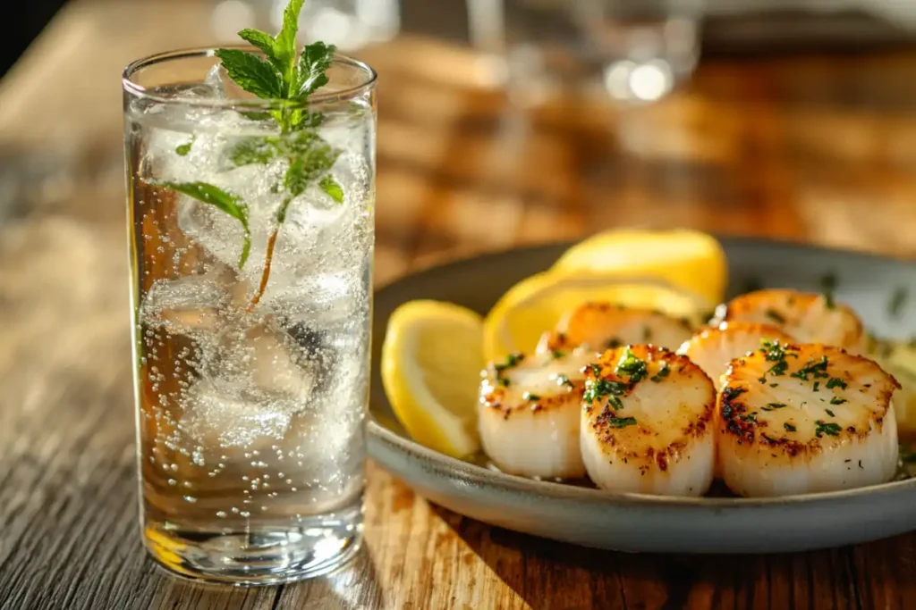 What do scallops pair well with?